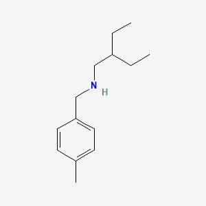 molecular formula C14H23N B15262862 (2-Ethylbutyl)[(4-methylphenyl)methyl]amine 