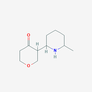 3-(6-Methylpiperidin-2-yl)oxan-4-one