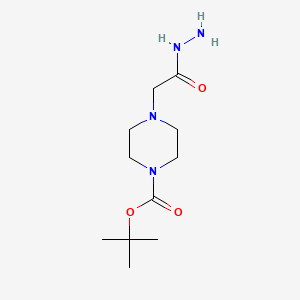 molecular formula C11H22N4O3 B1526288 叔丁基 4-(2-肼基-2-氧代乙基)哌嗪-1-羧酸酯 CAS No. 1338673-52-1