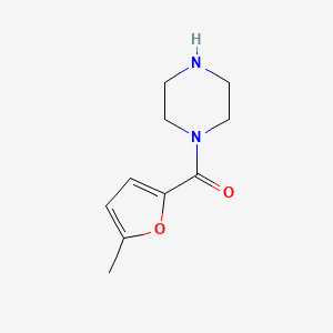 molecular formula C10H14N2O2 B15262881 1-(5-Methylfuran-2-carbonyl)piperazine 