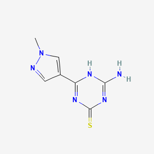 4-Amino-6-(1-methyl-1H-pyrazol-4-YL)-1,3,5-triazine-2-thiol