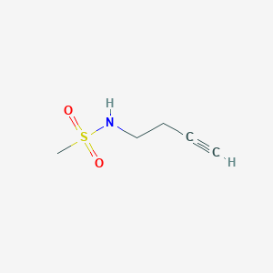 molecular formula C5H9NO2S B1526291 N-(but-3-yn-1-yl)methanesulfonamide CAS No. 1207840-15-0