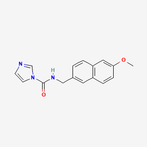 molecular formula C16H15N3O2 B15262928 N-[(6-Methoxynaphthalen-2-yl)methyl]-1H-imidazole-1-carboxamide CAS No. 1087792-51-5