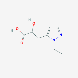 3-(1-Ethyl-1H-pyrazol-5-yl)-2-hydroxypropanoic acid