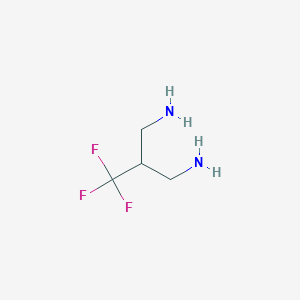 molecular formula C4H9F3N2 B15262936 2-Trifluoromethyl-propane-1,3-diamine 