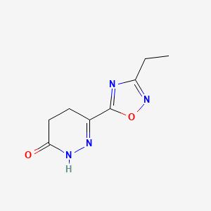 molecular formula C8H10N4O2 B1526297 6-(3-乙基-1,2,4-恶二唑-5-基)-2,3,4,5-四氢吡哒嗪-3-酮 CAS No. 1338682-76-0