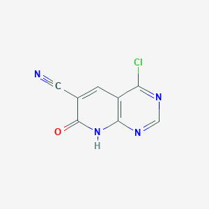 4-Chloro-7-oxo-7H,8H-pyrido[2,3-d]pyrimidine-6-carbonitrile