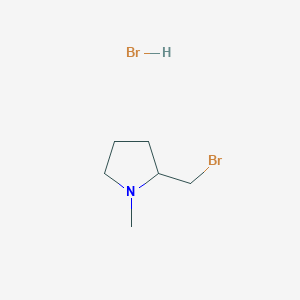 molecular formula C6H13Br2N B1526301 2-(溴甲基)-1-甲基吡咯烷盐酸盐 CAS No. 13617-00-0