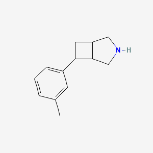 molecular formula C13H17N B15263018 6-(3-Methylphenyl)-3-azabicyclo[3.2.0]heptane 