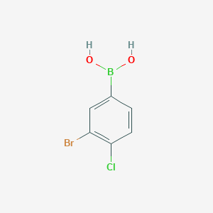 molecular formula C6H5BBrClO2 B1526302 3-溴-4-氯苯硼酸 CAS No. 1384956-55-1