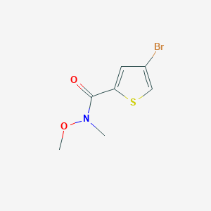 molecular formula C7H8BrNO2S B1526303 4-溴-N-甲氧基-N-甲基噻吩-2-甲酰胺 CAS No. 721960-44-7