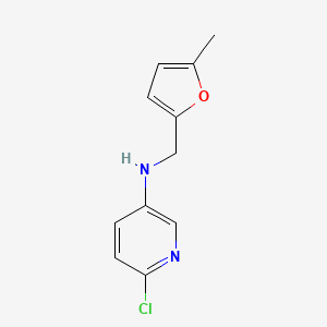 6-Chloro-N-[(5-methylfuran-2-yl)methyl]pyridin-3-amine