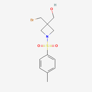 molecular formula C12H16BrNO3S B1526308 (3-(Bromomethyl)-1-tosylazetidin-3-yl)methanol CAS No. 1041026-55-4