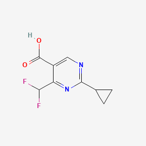 2-Cyclopropyl-4-(difluoromethyl)pyrimidine-5-carboxylic acid