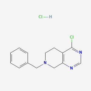 7-Benzyl-4-chloro-5,6,7,8-tetrahydropyrido[3,4-d]pyrimidine hydrochloride