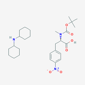 molecular formula C27H43N3O6 B1526310 Boc-N-ME-P-nitro-Phe-OH dcha CAS No. 201420-91-9