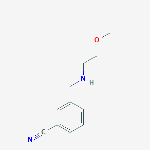 3-{[(2-Ethoxyethyl)amino]methyl}benzonitrile