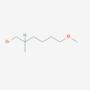 molecular formula C8H17BrO B15263129 1-Bromo-6-methoxy-2-methylhexane 