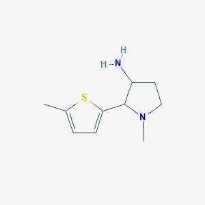 1-Methyl-2-(5-methylthiophen-2-yl)pyrrolidin-3-amine