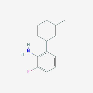 molecular formula C13H18FN B15263146 2-Fluoro-6-(3-methylcyclohexyl)aniline 