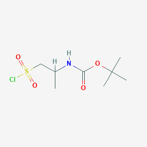 Tert-butyl N-[1-(chlorosulfonyl)propan-2-YL]carbamate