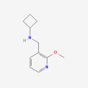 N-[(2-methoxypyridin-3-yl)methyl]cyclobutanamine