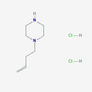 molecular formula C8H18Cl2N2 B15263164 1-(But-3-en-1-yl)piperazine dihydrochloride 