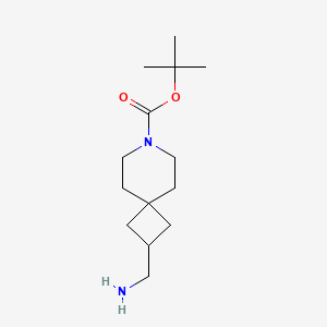 molecular formula C14H26N2O2 B1526317 叔丁基2-(氨基甲基)-7-氮杂螺[3.5]壬烷-7-羧酸酯 CAS No. 1160247-15-3
