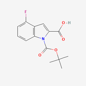 1-[(tert-Butoxy)carbonyl]-4-fluoro-1H-indole-2-carboxylic acid