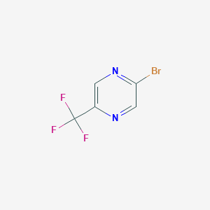 molecular formula C5H2BrF3N2 B1526318 2-Bromo-5-(trifluoromethyl)pyrazine CAS No. 1196152-38-1