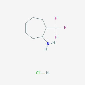 2-(Trifluoromethyl)cycloheptan-1-amine hydrochloride