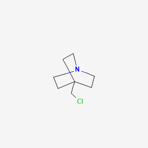 molecular formula C8H14ClN B15263231 4-(Chloromethyl)-1-azabicyclo[2.2.2]octane 