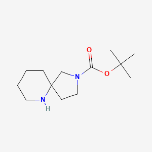 molecular formula C13H24N2O2 B1526326 叔丁基 2,6-二氮杂螺[4.5]癸烷-2-羧酸酯 CAS No. 1086394-55-9