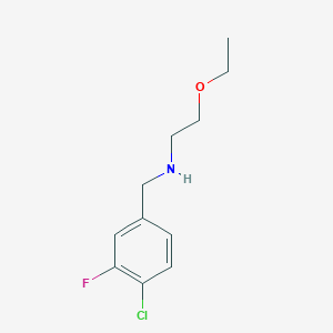 [(4-Chloro-3-fluorophenyl)methyl](2-ethoxyethyl)amine