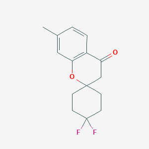 4',4'-Difluoro-7-methyl-3,4-dihydrospiro[1-benzopyran-2,1'-cyclohexane]-4-one