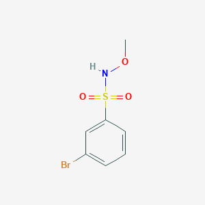 molecular formula C7H8BrNO3S B1526332 3-bromo-N-methoxybenzenesulfonamide CAS No. 915403-76-8
