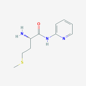 molecular formula C10H15N3OS B15263320 (2S)-2-Amino-4-(methylsulfanyl)-N-(pyridin-2-YL)butanamide 