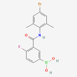 3-(4-Bromo-2,6-dimethylphenylcarbamoyl)-4-fluorophenylboronic acid