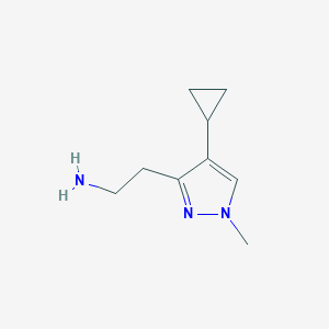 2-(4-Cyclopropyl-1-methyl-1H-pyrazol-3-yl)ethan-1-amine