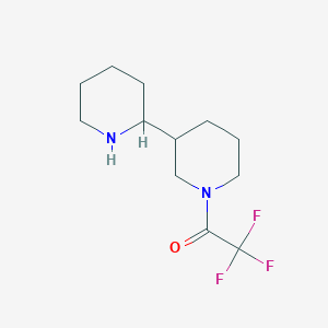 2,2,2-Trifluoro-1-[3-(piperidin-2-yl)piperidin-1-yl]ethan-1-one