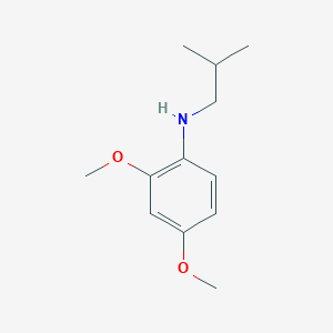 molecular formula C12H19NO2 B15263395 2,4-dimethoxy-N-(2-methylpropyl)aniline 