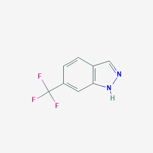 molecular formula C8H5F3N2 B152634 6-(三氟甲基)-1H-吲唑 CAS No. 954239-22-6
