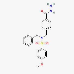 N-Benzyl-N-(4-hydrazinocarbonyl-benzyl)-4-methoxy-benzenesulfonamide