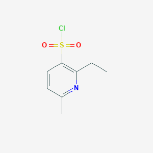 molecular formula C8H10ClNO2S B15263520 2-Ethyl-6-methylpyridine-3-sulfonyl chloride 