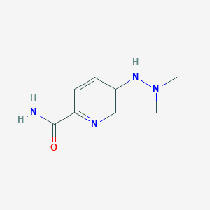 5-(2,2-Dimethylhydrazin-1-yl)pyridine-2-carboxamide