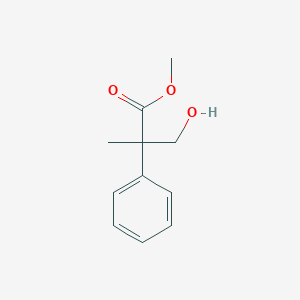molecular formula C11H14O3 B1526357 Methyl 3-hydroxy-2-methyl-2-phenylpropanoate CAS No. 70397-74-9
