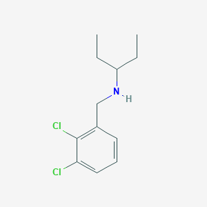 molecular formula C12H17Cl2N B15263570 [(2,3-Dichlorophenyl)methyl](pentan-3-yl)amine 