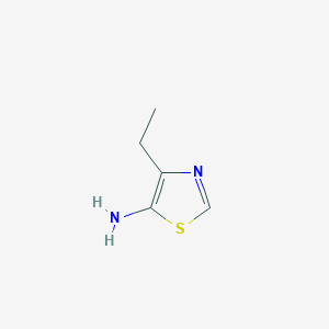 molecular formula C5H8N2S B1526360 4-Ethyl-1,3-thiazol-5-amine CAS No. 1249955-33-6