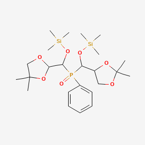 ({[(4,4-Dimethyl-1,3-dioxolan-2-yl)[(trimethylsilyl)oxy]methyl](phenyl)phosphoryl}(2,2-dimethyl-1,3-dioxolan-4-yl)methoxy)trimethylsilane