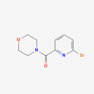 molecular formula C10H11BrN2O2 B1526363 4-(6-溴吡啶-2-甲酰)吗啉 CAS No. 892548-20-8